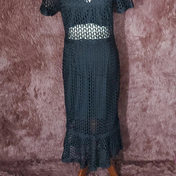 San Joy Black Cutout Maxi Dress NWT - Picture 2 of 12